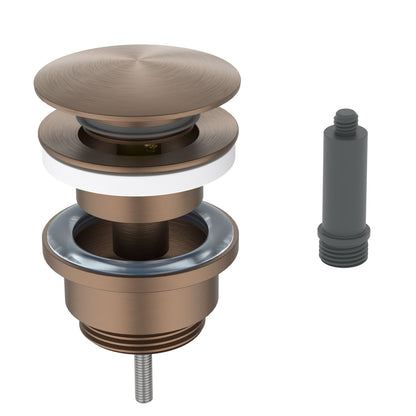 PW0020 Brushed Bronze 3-in-1 universal brass pop-up drain