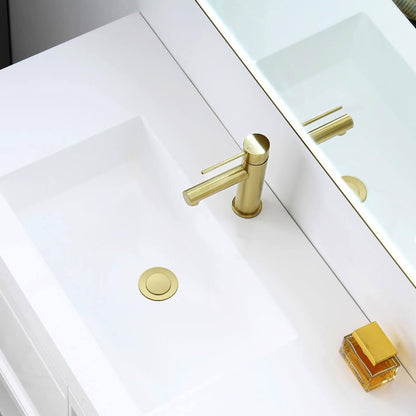 Brass Pop up waste with overflow PW03