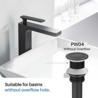 Brass Pop up waste without overflow PW04