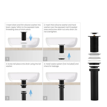 Brass Pop up waste without overflow PW04