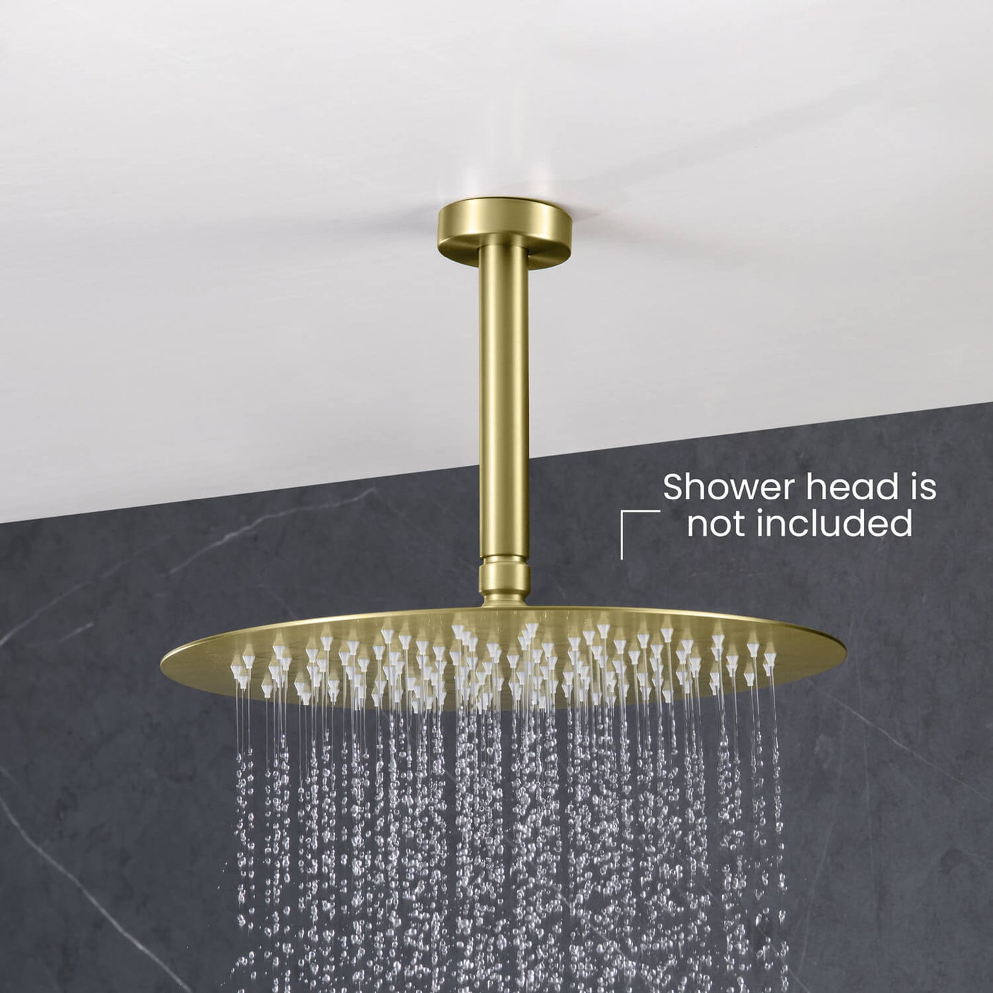 Durable Ceiling-Mounted Brass Shower Arm SAB1501