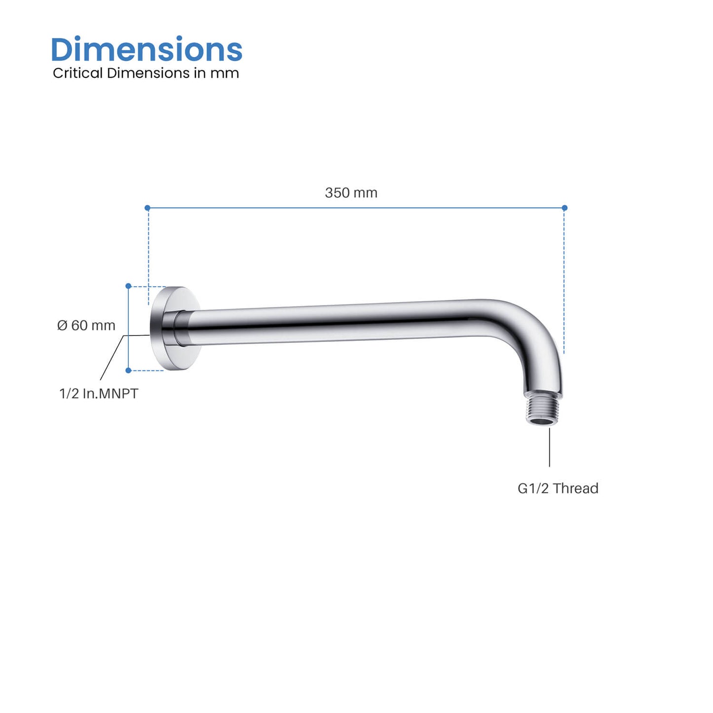 High quality brass Shower Arm SAB3501