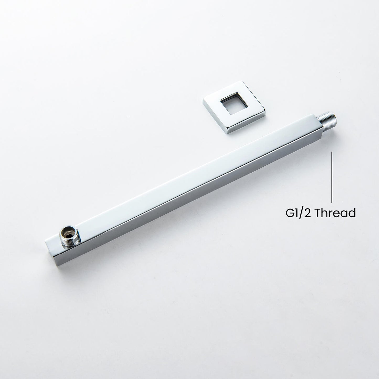 Aquavit Wall Mounted Shower Arm For Shower Head Extension Arm With Flange SAB3503