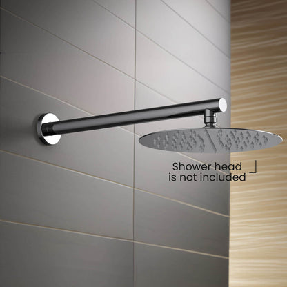 Aquavit Round 400mm Reach Wall Mount Shower Arm SAB4005