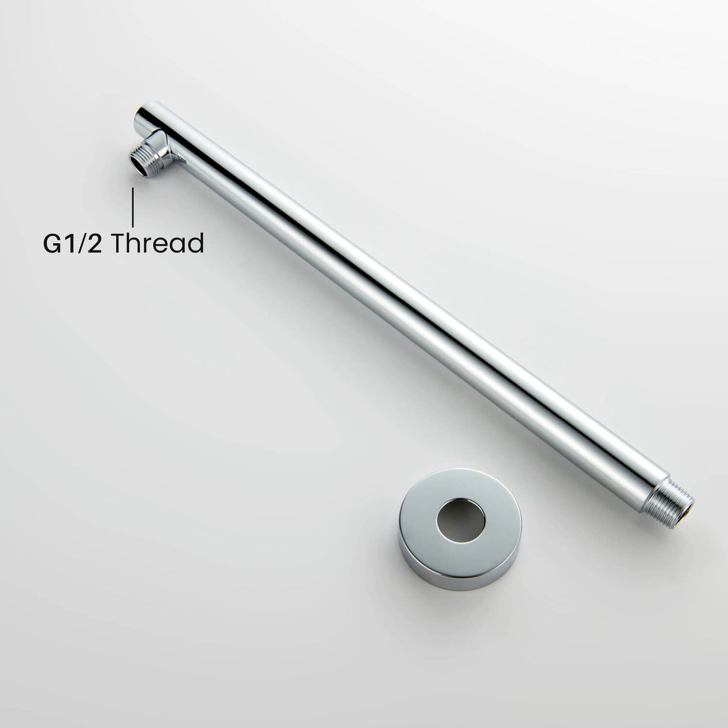 Aquavit Round 400mm Reach Wall Mount Shower Arm SAB4005