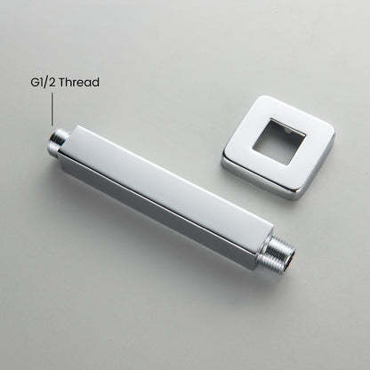 SAS1502 square ceiling flange and straight shower arm
