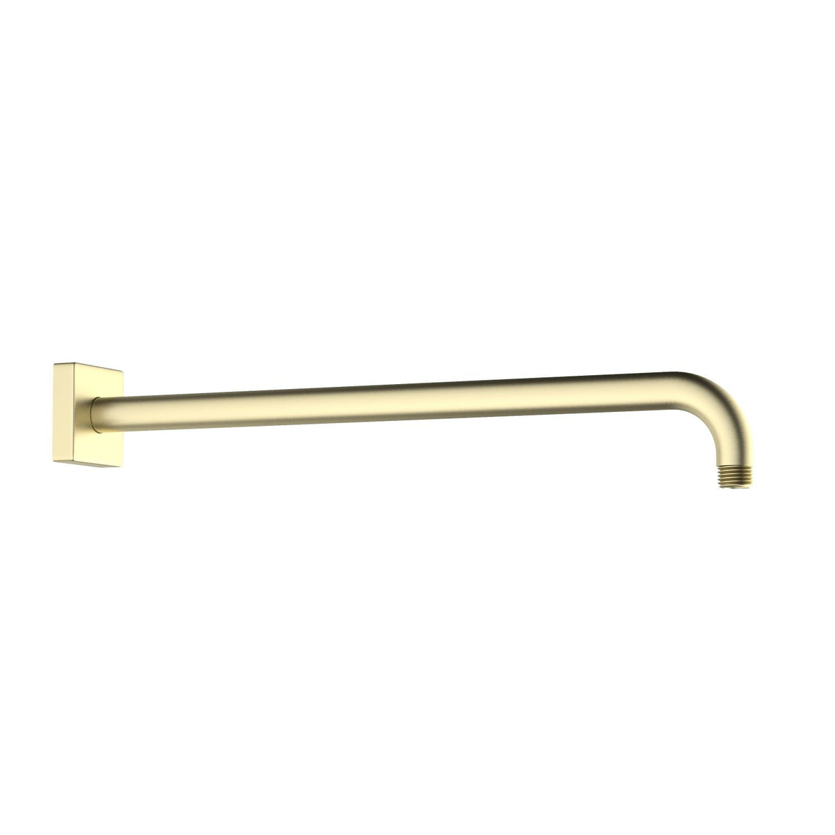 Aquavit brushed gold 400 mm SUS304 wall-mounted shower arm with flange SAS4007
