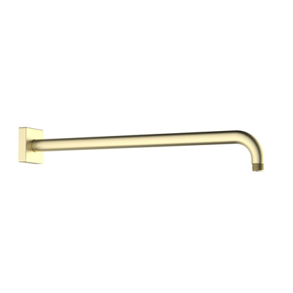 Aquavit brushed gold 400 mm SUS304 wall-mounted shower arm with flange SAS4007