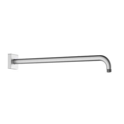 Aquavit brushed nickel 400 mm SUS304 wall-mounted shower arm with flange SAS4007