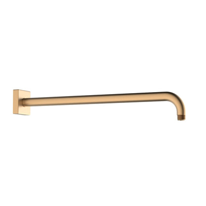 Aquavit brushed rose gold 400 mm SUS304 wall-mounted shower arm with flange SAS4007