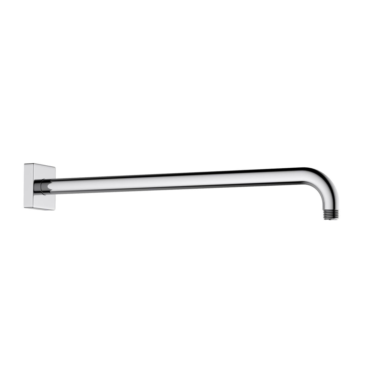 Aquavit chrome 400 mm SUS304 wall-mounted shower arm with flange SAS4007