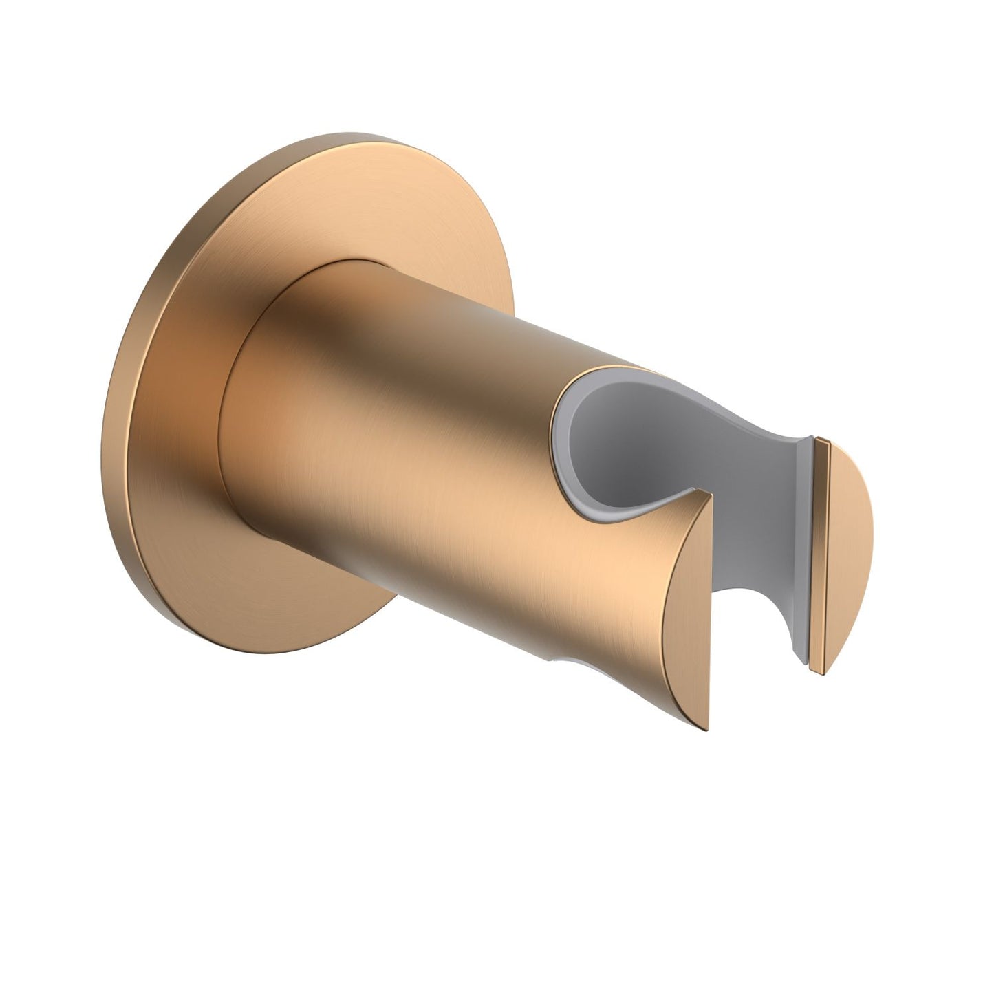 SB17 brushed rose gold brass fixed hand shower holder with protective ABS sleeve