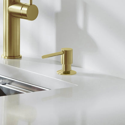 Durable Brass Kitchen Soap Dispenser with Top-Fill Design SD02
