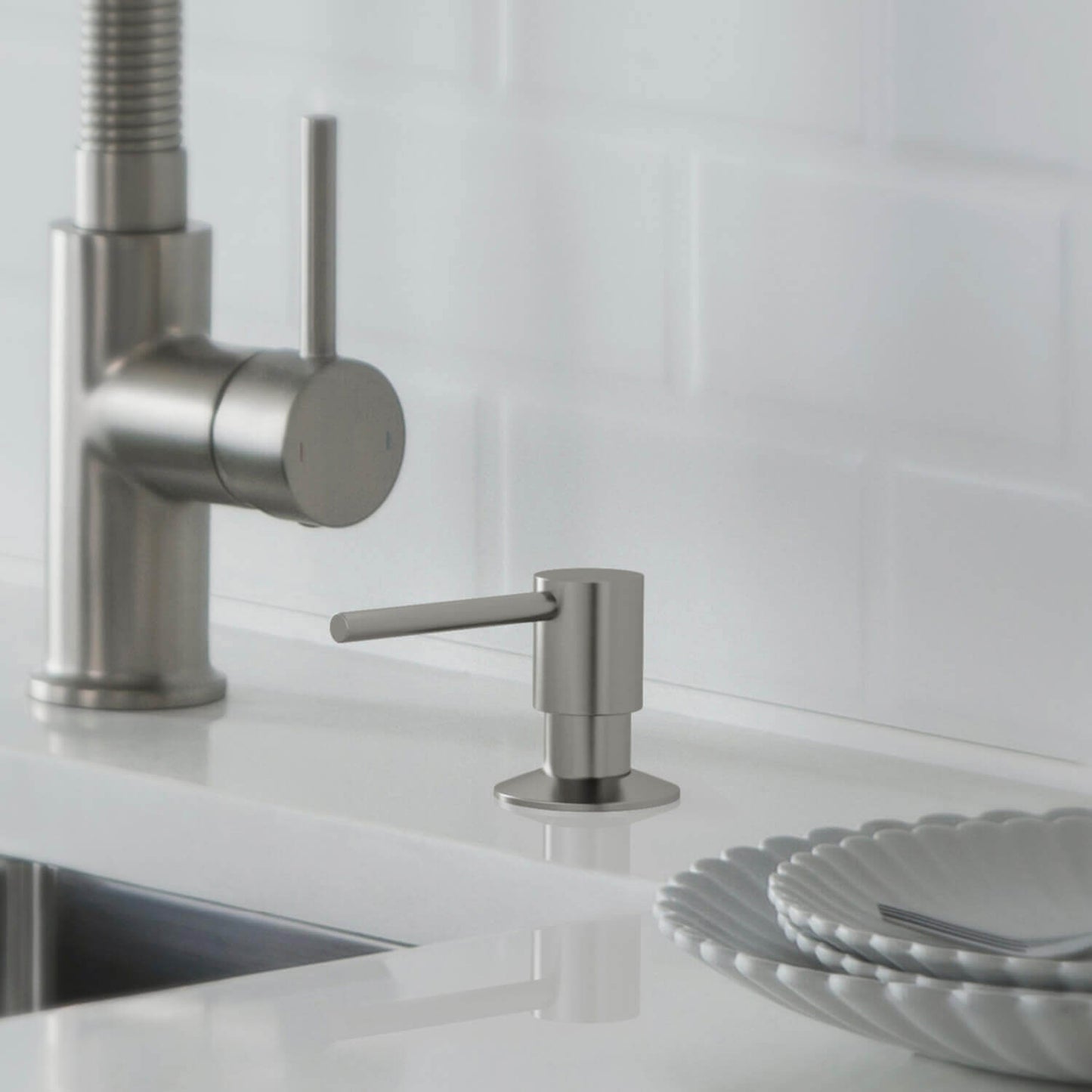 Durable Brass Kitchen Soap Dispenser with Top-Fill Design SD02