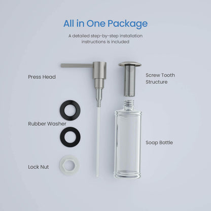 Durable Brass Kitchen Soap Dispenser with Top-Fill Design SD02