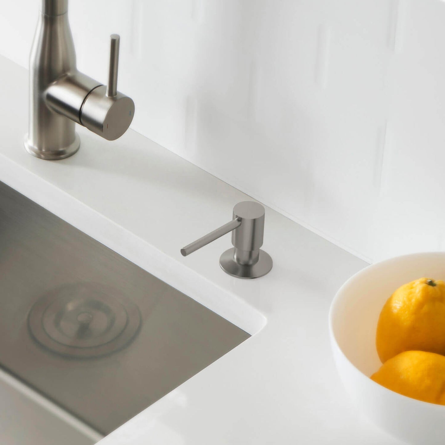 Durable Brass Kitchen Soap Dispenser with Top-Fill Design SD02