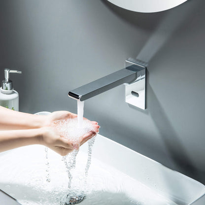 Modern Wall-Mounted Sensor-Activated Faucet with Concealed Design SF0103