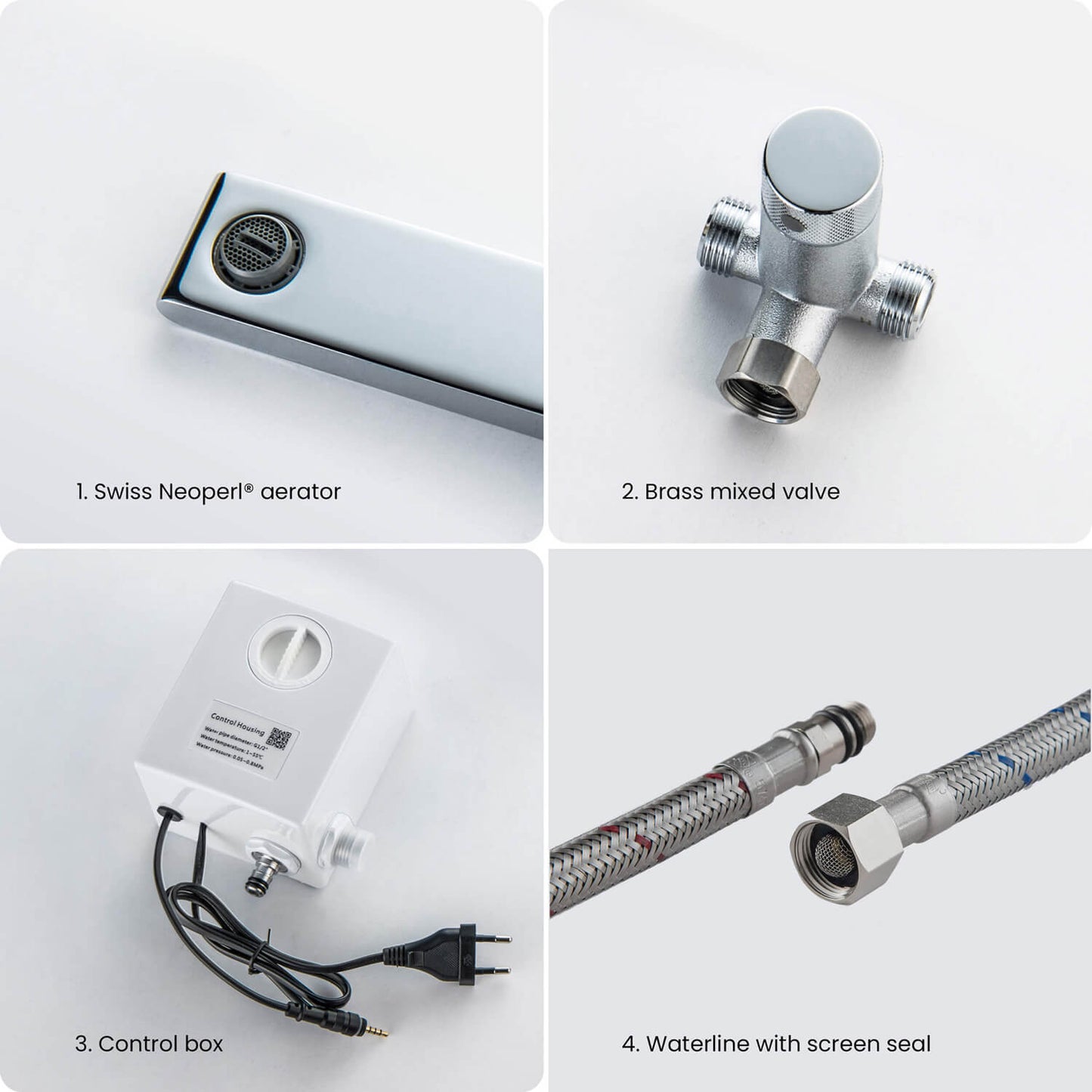 Modern Wall-Mounted Sensor-Activated Faucet with Concealed Design SF0103