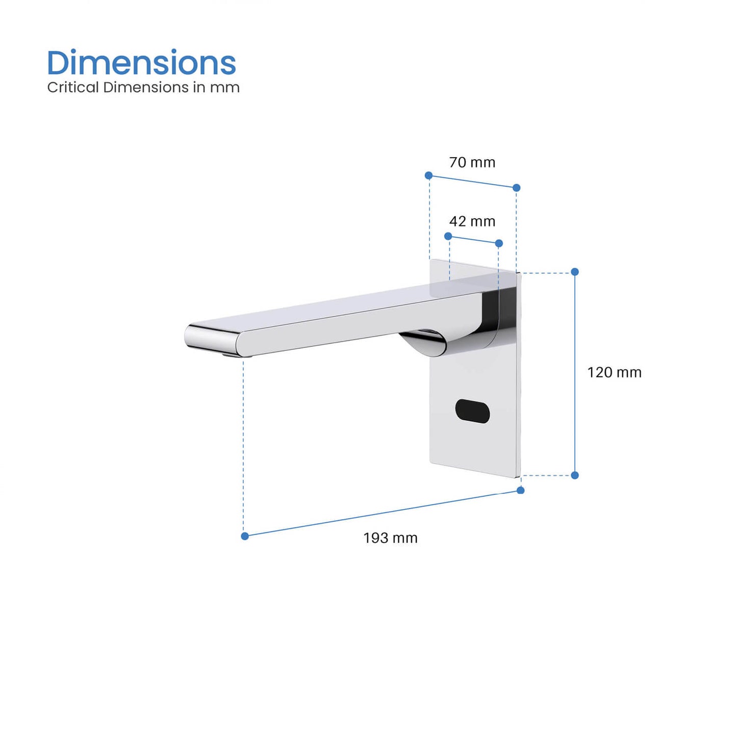 Modern Wall-Mounted Sensor-Activated Faucet with Concealed Design SF0103