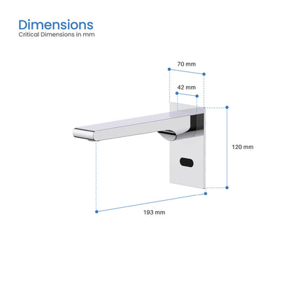 Modern Wall-Mounted Sensor-Activated Faucet with Concealed Design SF0103