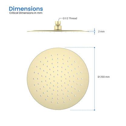 Round Sus304 shower head SHA1002