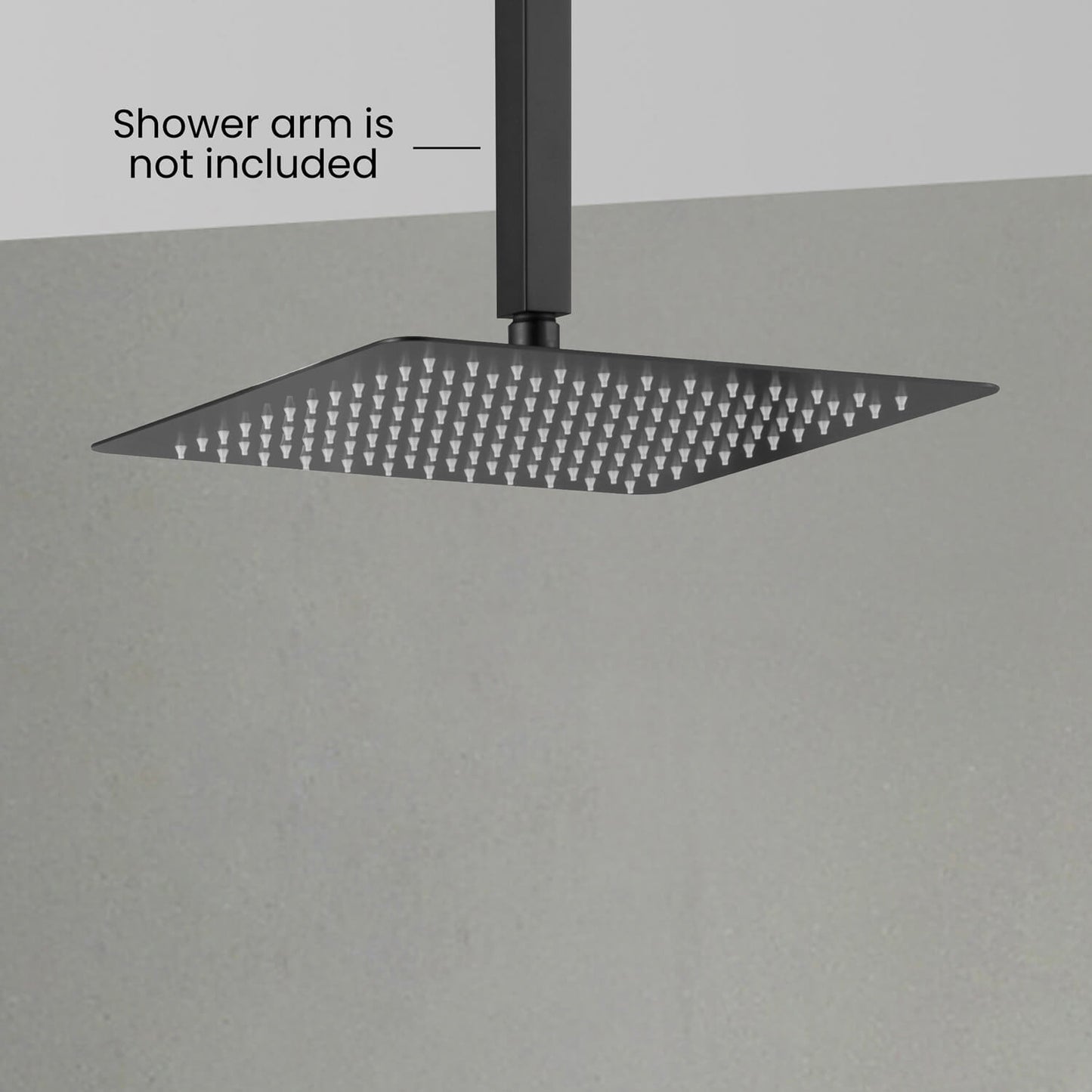 Square Sus304 shower head SHA1201
