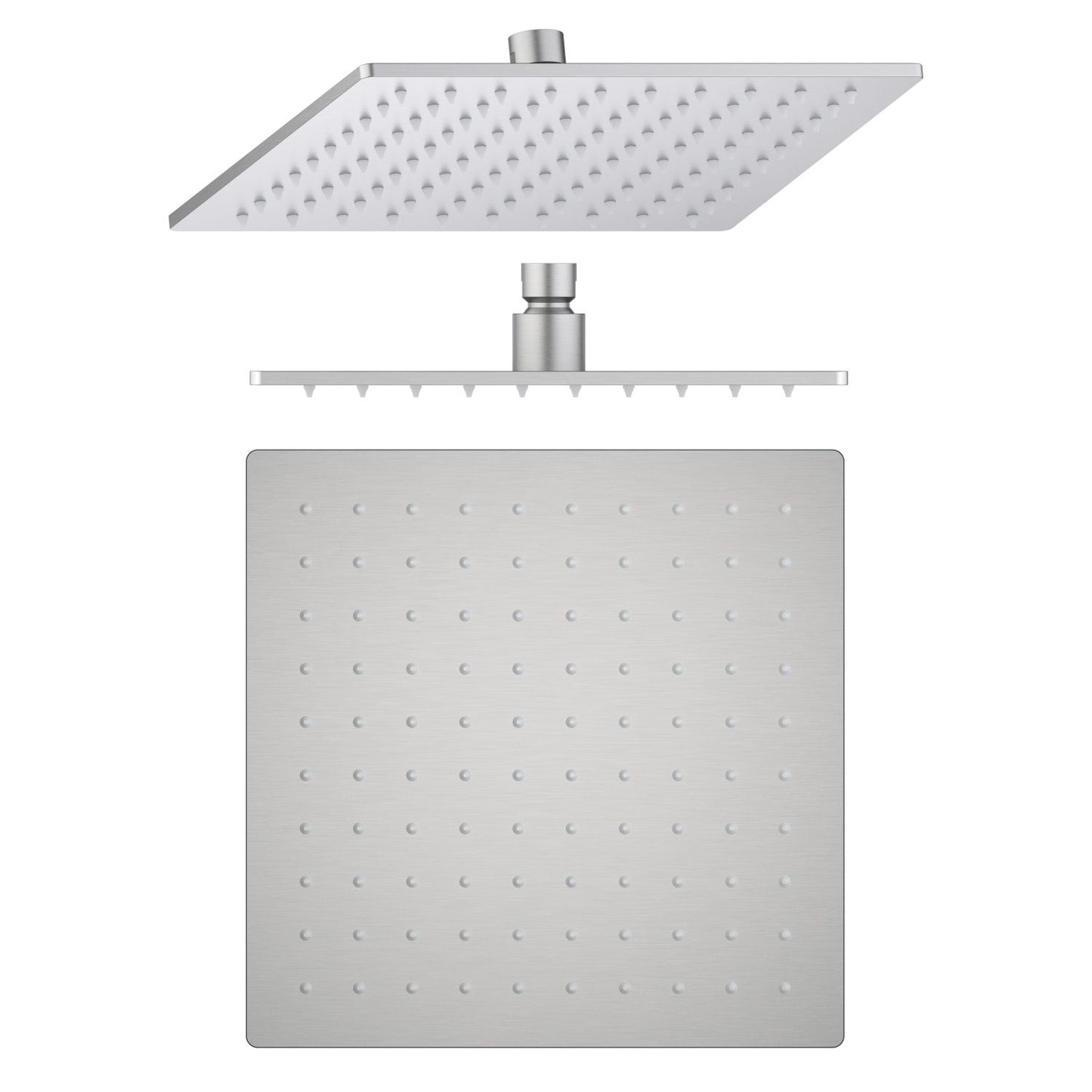 250 mm stainless steel rain shower head with a 6 mm slim profile