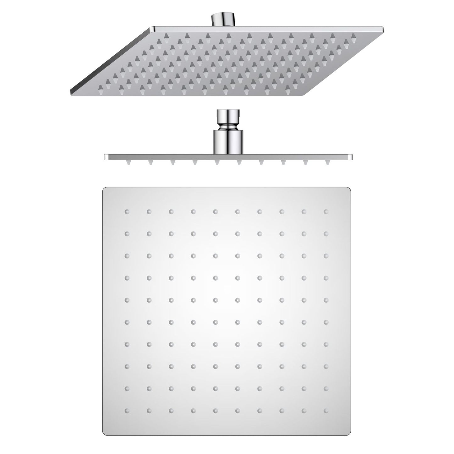 SHB1001 chrome rain shower head with brass swivel joint