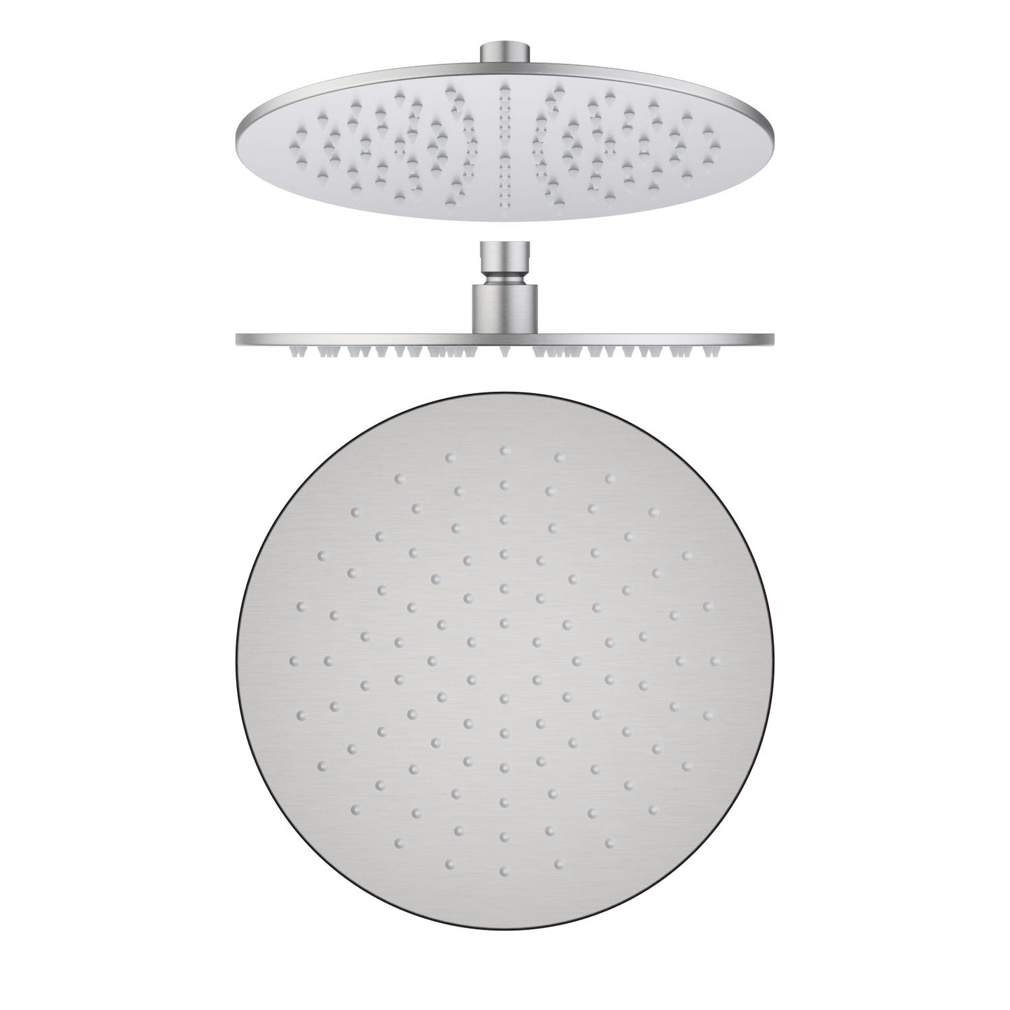 Adjustable round shower head with female 1/2-inch BSP inlet