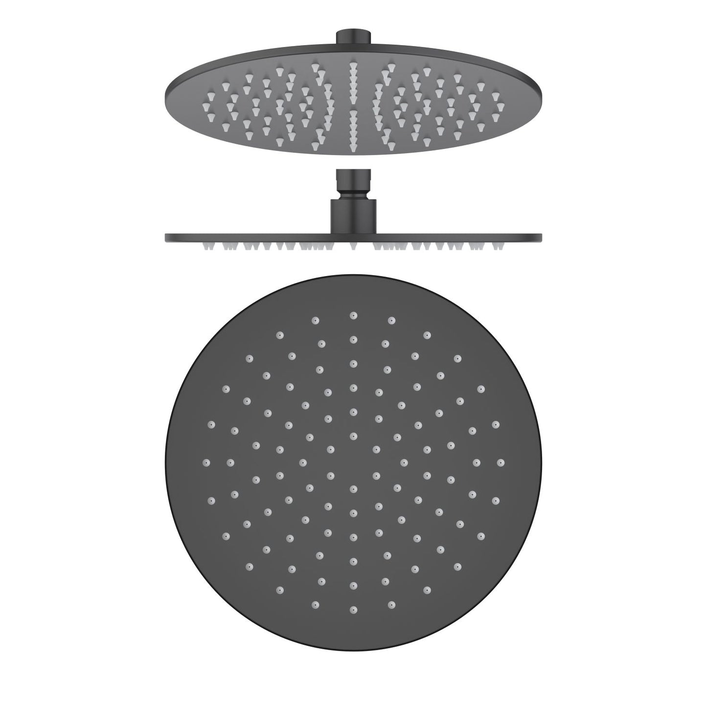 250 mm stainless steel rain shower head with a 6 mm slim profile