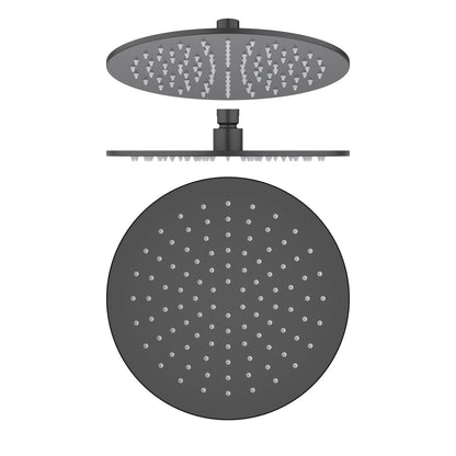 250 mm stainless steel rain shower head with a 6 mm slim profile