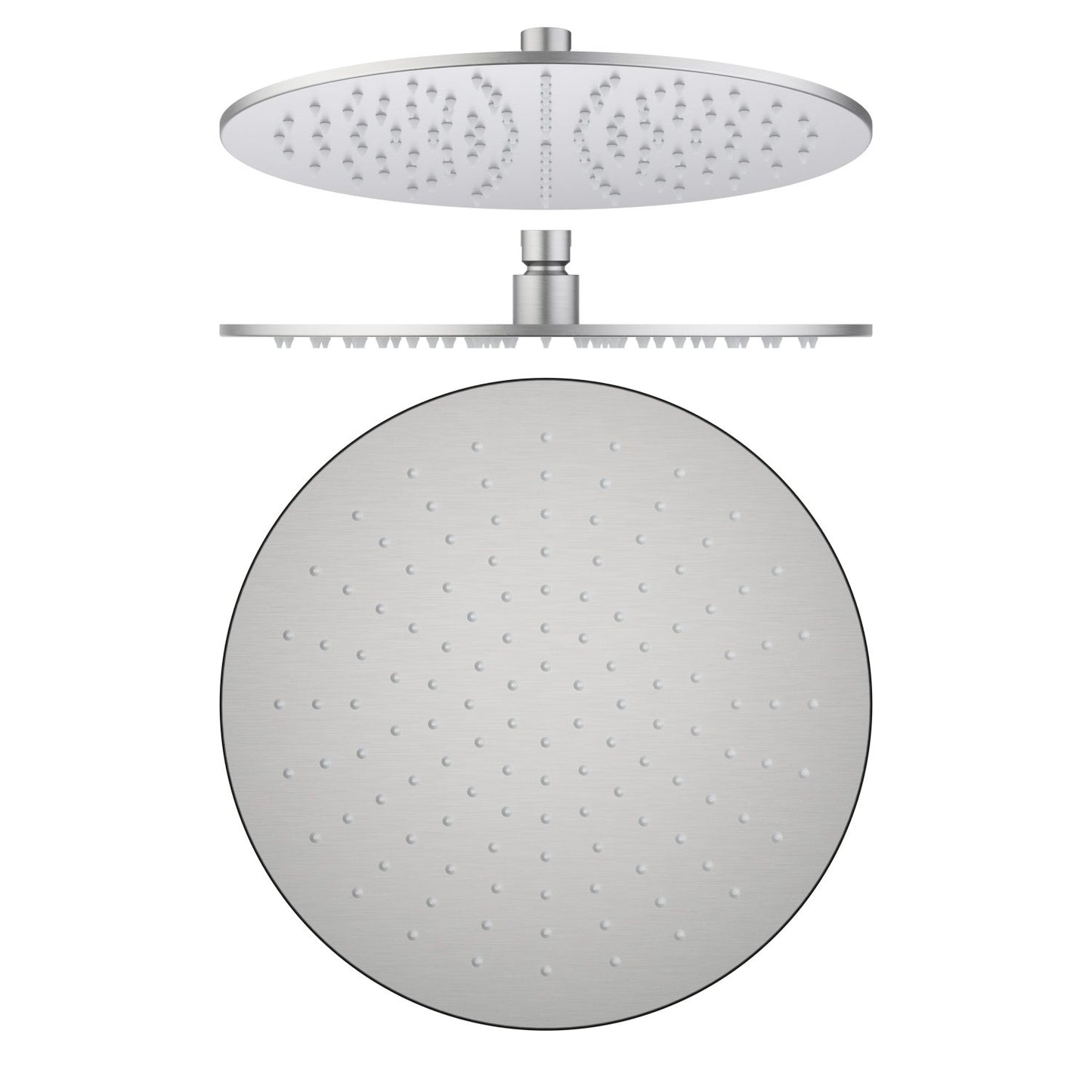 Adjustable round shower head with female 1/2-inch BSP inlet