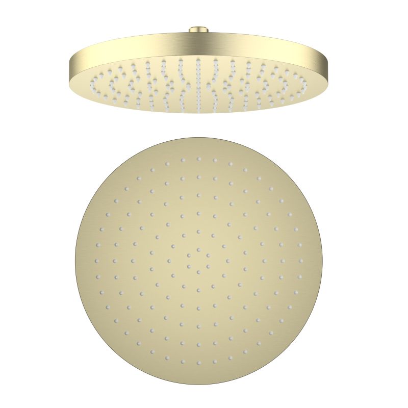 Adjustable round shower head with female 1/2-inch BSP inlet