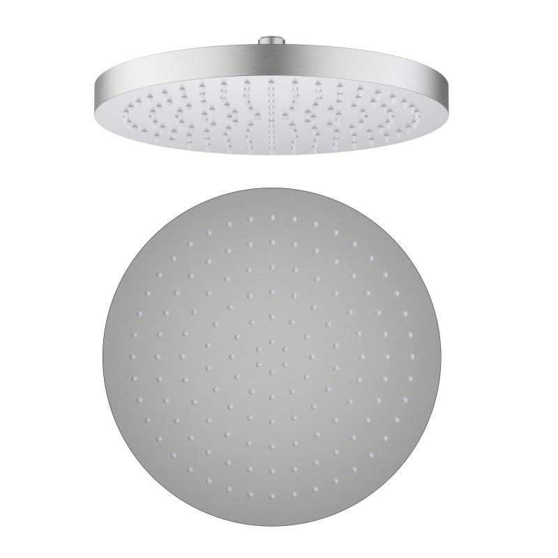 300 mm stainless steel rain shower head with a 25 mm profile