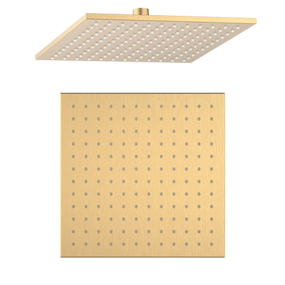 Aquavit 250mm Classic 8mm Thick Square Stainless Steel Rain Showerhead SHD1001