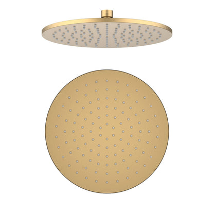 Aquavit 250mm Classic 8mm Thick Round Stainless Steel Rain Showerhead SHD1002