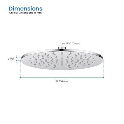 Round Sus304 shower head SHD1002