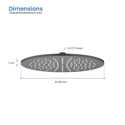 Round Sus304 shower head SHD1202