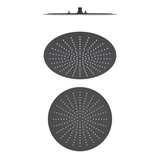 Aquavit 400mm Ultra-Thin Flush-Mount Round Ceiling Rainfall Showerhead SHE1602