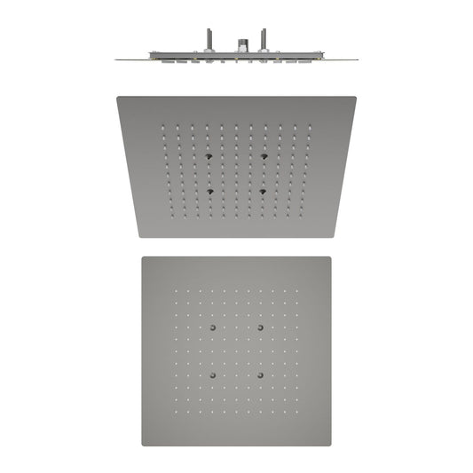 Aquavit 400x400mm Flush-Mount Ceiling Rainfall Showerhead with 3-Tier Reinforced Structure SHE1603