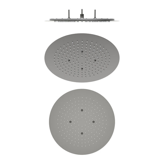 Aquavit 400mm Flush-Mount Round Ceiling Rainfall Showerhead with 3-Tier Reinforced Structure SHE1604