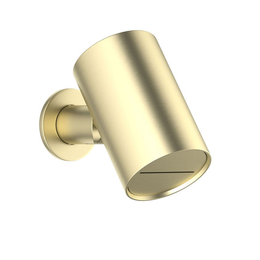 AQUAVIT SHG0303 brushed gold solid brass waterfall shower head with swivel arm