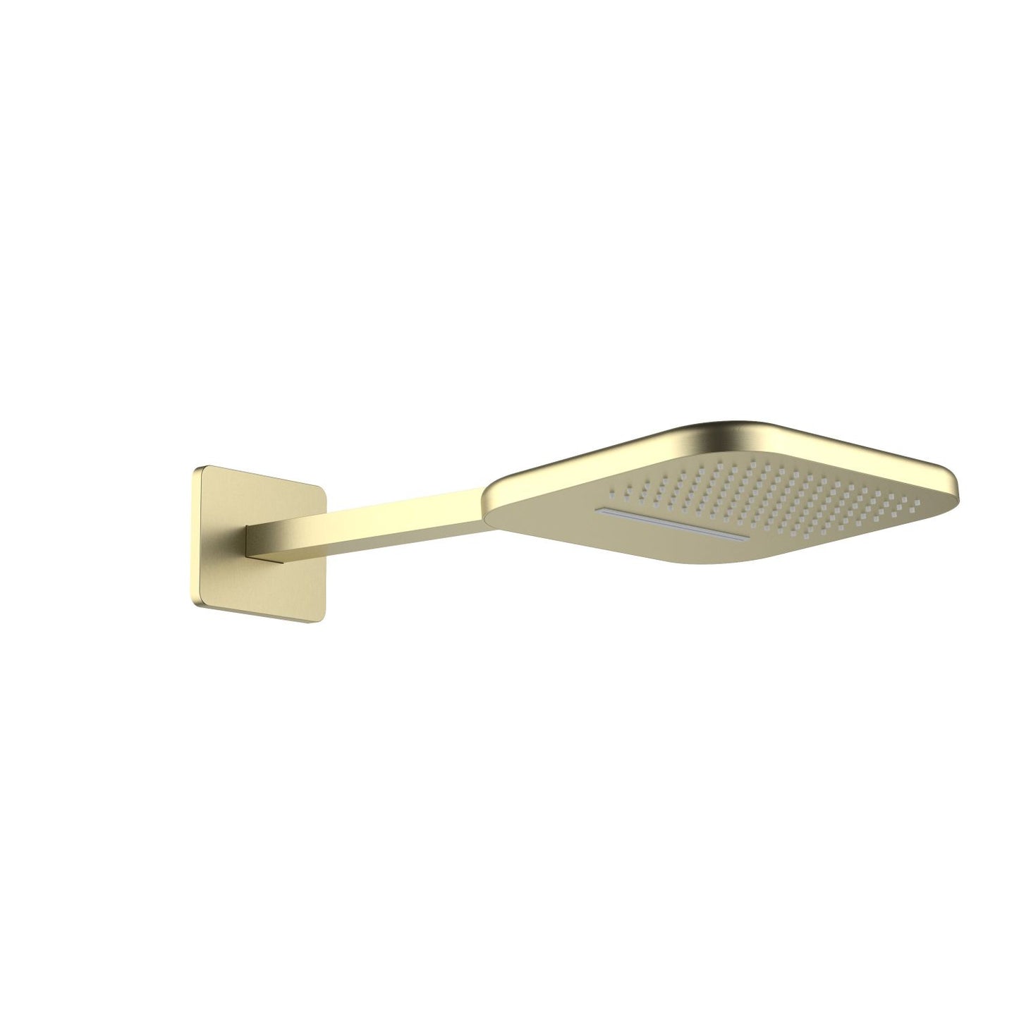 Solid Brass 2-Function Wall-Mounted Shower Head with Rain and Waterfall SHG1001
