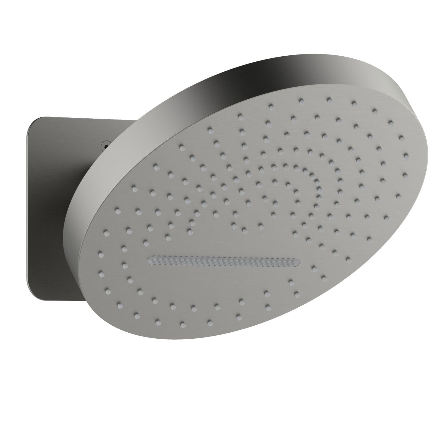 SUS304 2-Function Round Shower Head with Rain and Oscillating Spray SHG1202