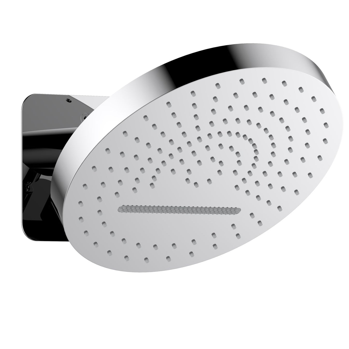 SUS304 2-Function Round Shower Head with Rain and Oscillating Spray SHG1202