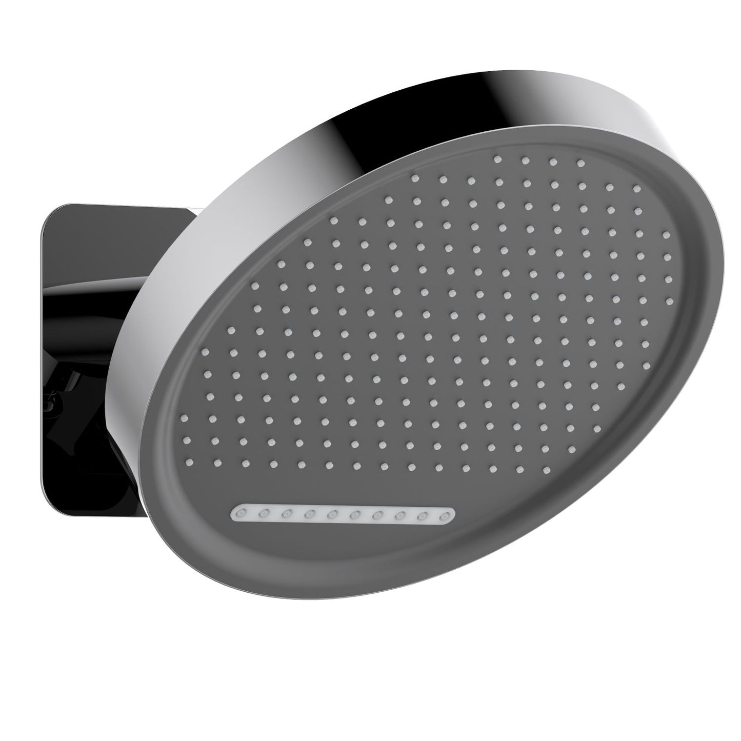 323 mm round shower head with front oscillating spray