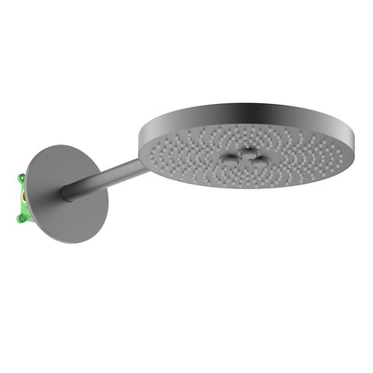 Solid Brass 2-Function Round Shower Head with Rain and Aerated Stream SHG1204