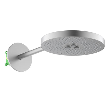 Solid Brass 2-Function Round Shower Head with Rain and Aerated Stream SHG1204