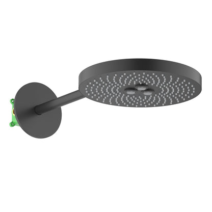 Solid Brass 2-Function Round Shower Head with Rain and Aerated Stream SHG1204
