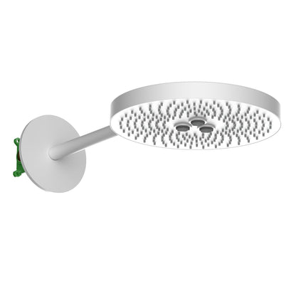 Solid Brass 2-Function Round Shower Head with Rain and Aerated Stream SHG1204
